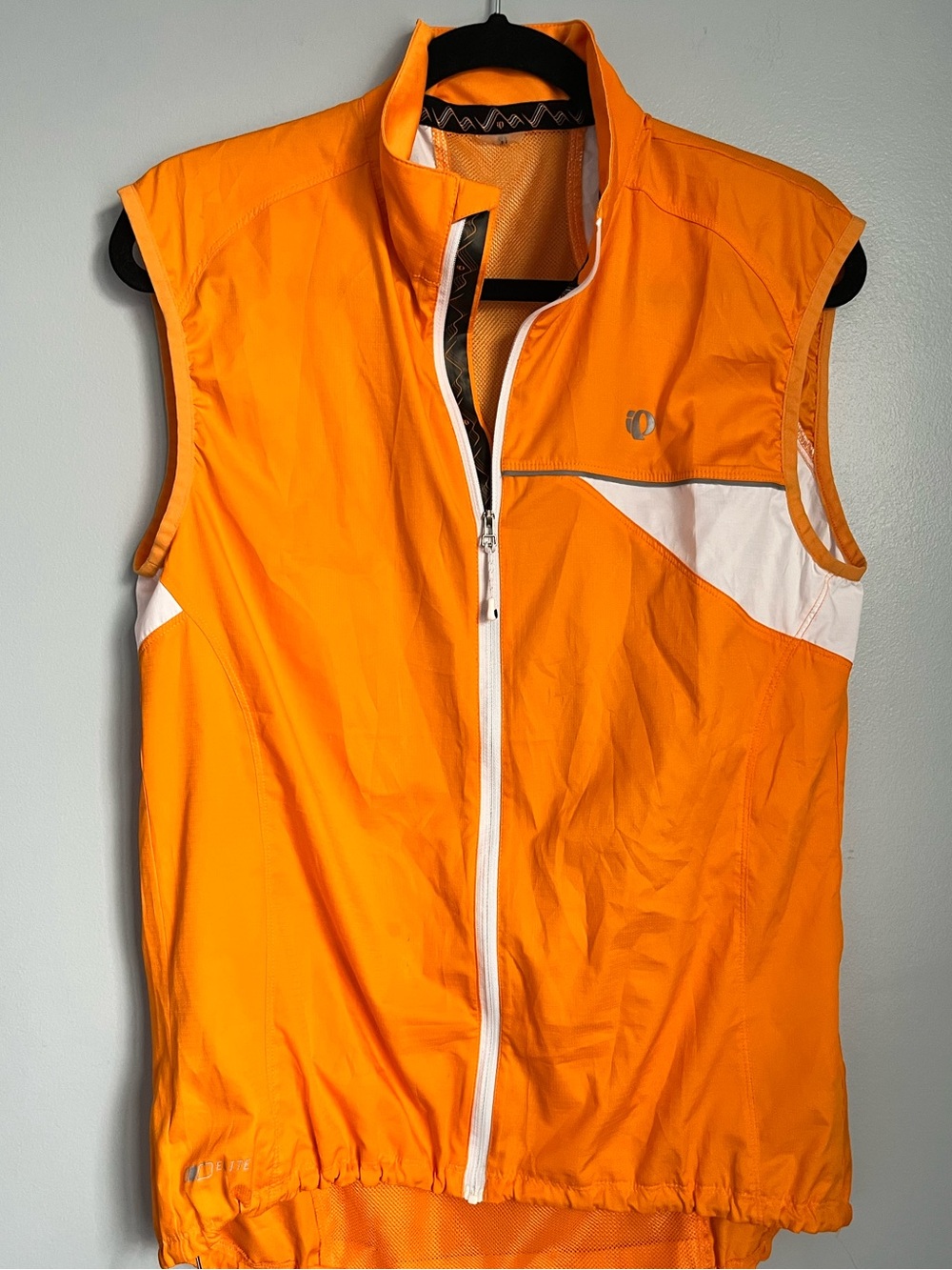 Pearl Izumi Bright Orange Cycling Vest with White Panels